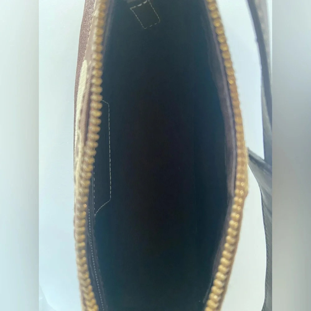 Y2K Signature Coach Brown & Tan Bag - Picture 3 of 9